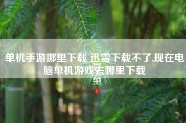 单机手游哪里下载 迅雷下载不了,现在电脑单机游戏去哪里下载
