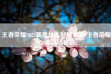 王者荣耀2022赛季什么时候更新(王者荣耀2022年返场皮肤)