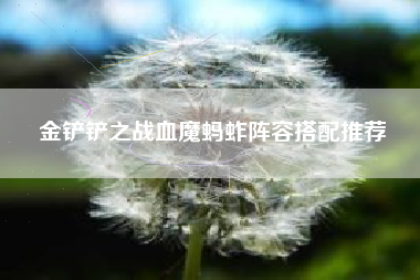 金铲铲之战血魔蚂蚱阵容搭配推荐