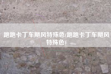 跑跑卡丁车飓风特殊色(跑跑卡丁车飓风特殊色)