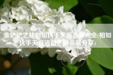 金铲铲之战相知执手天涯答案大全(相知执手天涯活动答题答案分享)