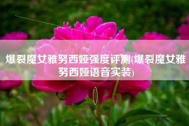 爆裂魔女雅努西娅强度评测(爆裂魔女雅努西娅语音实装)