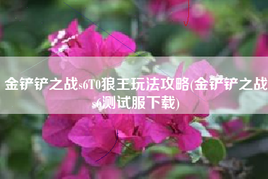 金铲铲之战s6T0狼王玩法攻略(金铲铲之战s6测试服下载)