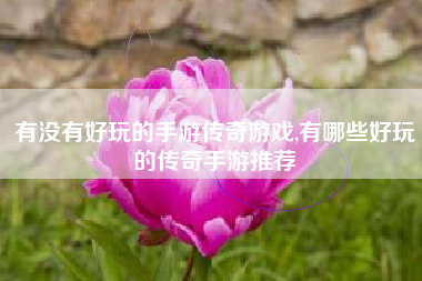 有没有好玩的手游传奇游戏,有哪些好玩的传奇手游推荐