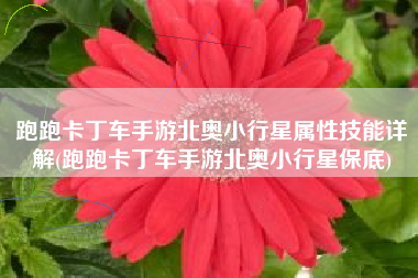 跑跑卡丁车手游北奥小行星属性技能详解(跑跑卡丁车手游北奥小行星保底)