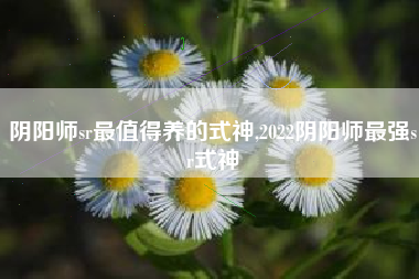 阴阳师sr最值得养的式神,2022阴阳师最强sr式神