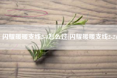 闪耀暖暖支线2-4怎么过(闪耀暖暖支线2-2)