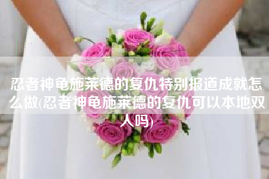 忍者神龟施莱德的复仇特别报道成就怎么做(忍者神龟施莱德的复仇可以本地双人吗)