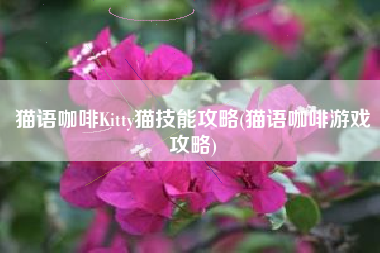 猫语咖啡Kitty猫技能攻略(猫语咖啡游戏攻略)