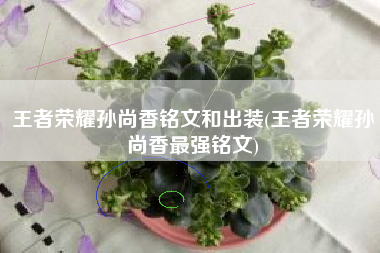 王者荣耀孙尚香铭文和出装(王者荣耀孙尚香最强铭文)