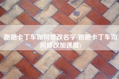 跑跑卡丁车如何修改名字(跑跑卡丁车如何修改加速度)