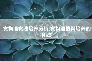 食物语食魂培养分析(食物语值得培养的食魂)