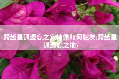 跨越星弧遗忘之穴神像如何触发(跨越星弧遗忘之地)
