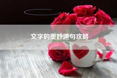文字的奥妙造句攻略