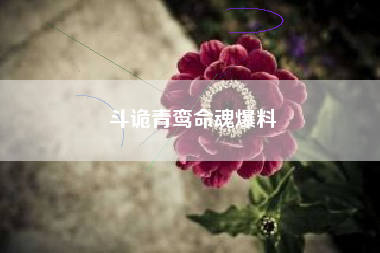 斗诡青鸾命魂爆料