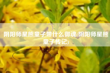 阴阳师星熊童子带什么御魂(阴阳师星熊童子传记)