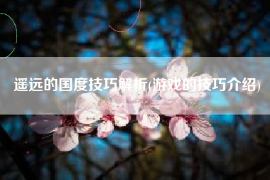 遥远的国度技巧解析(游戏的技巧介绍)