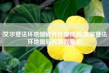 艾尔登法环地图碎片在哪找到(艾尔登法环地图碎片游民星空)