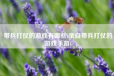 带兵打仗的游戏有哪些(亲自带兵打仗的游戏手游)