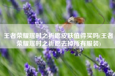 王者荣耀瑶时之祈愿皮肤值得买吗(王者荣耀瑶时之祈愿去掉所有服装)