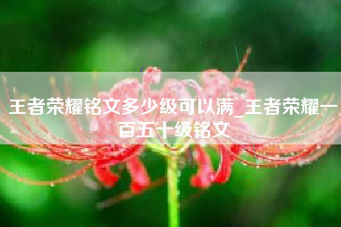 王者荣耀铭文多少级可以满_王者荣耀一百五十级铭文