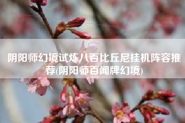 阴阳师幻境试炼八百比丘尼挂机阵容推荐(阴阳师百闻牌幻境)