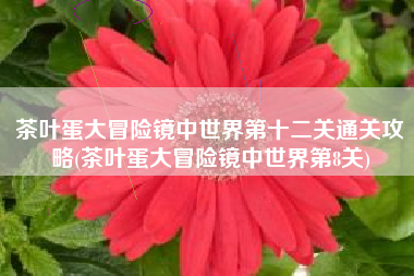 茶叶蛋大冒险镜中世界第十二关通关攻略(茶叶蛋大冒险镜中世界第8关)