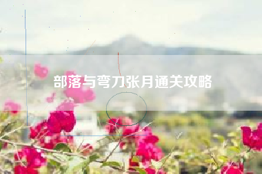 部落与弯刀张月通关攻略