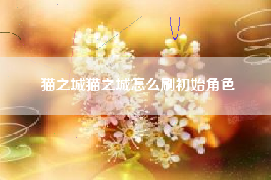 猫之城猫之城怎么刷初始角色