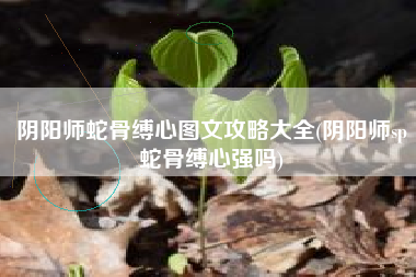 阴阳师蛇骨缚心图文攻略大全(阴阳师sp蛇骨缚心强吗)