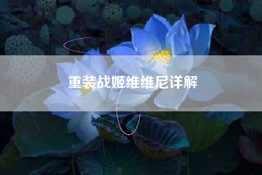 重装战姬维维尼详解
