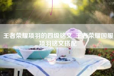 王者荣耀项羽的四级铭文_王者荣耀国服项羽铭文搭配