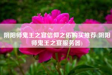 阴阳师鬼王之宴信仰之佑购买推荐(阴阳师鬼王之宴服务器)