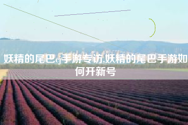妖精的尾巴cj手游专访,妖精的尾巴手游如何开新号