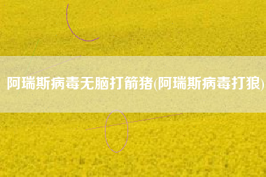 阿瑞斯病毒无脑打箭猪(阿瑞斯病毒打狼)