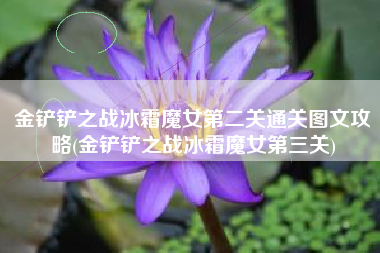 金铲铲之战冰霜魔女第二关通关图文攻略(金铲铲之战冰霜魔女第三关)