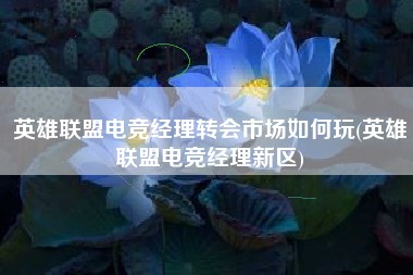 英雄联盟电竞经理转会市场如何玩(英雄联盟电竞经理新区)