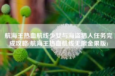 航海王热血航线少女与海盗猎人任务完成攻略(航海王热血航线无限金果版)