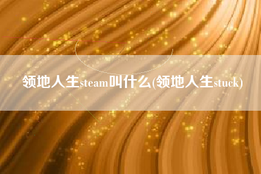领地人生steam叫什么(领地人生stuck)