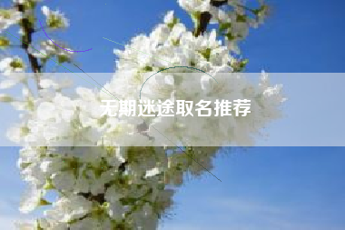 无期迷途取名推荐