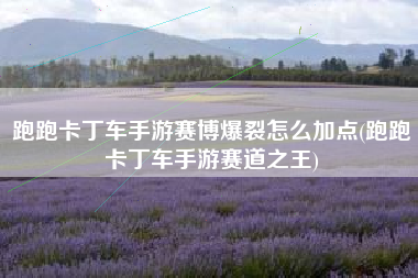 跑跑卡丁车手游赛博爆裂怎么加点(跑跑卡丁车手游赛道之王)