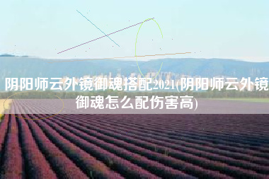 阴阳师云外镜御魂搭配2021(阴阳师云外镜御魂怎么配伤害高)