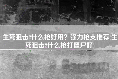 生死狙击2什么枪好用？强力枪支推荐(生死狙击2什么枪打僵尸好)