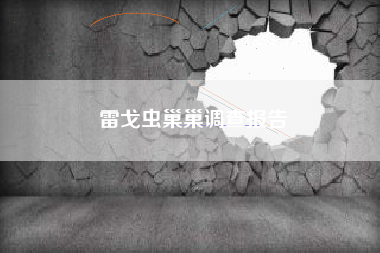 雷戈虫巢巢调查报告