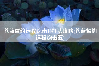 苍蓝誓约远程炮击10打法攻略(苍蓝誓约远程炮击五)