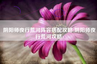 阴阳师夜行荒河阵容搭配攻略(阴阳师夜行荒河攻略)