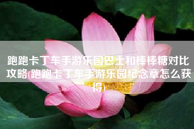 跑跑卡丁车手游乐园巴士和棒棒糖对比攻略(跑跑卡丁车手游乐园纪念章怎么获得)