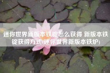 迷你世界新版本铁锭怎么获得 新版本铁锭获得方式(迷你世界新版本铁炉)