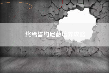 终焉誓约尼薇培养攻略