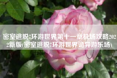 密室逃脱7环游世界第十一章机场攻略2022新版(密室逃脱7环游世界诡异游乐场)